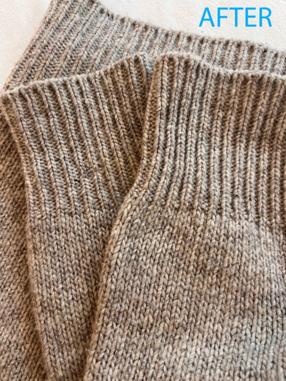 Babaa Wool Mock Neck Jumper no15 in Mist - Picture 7 of 7